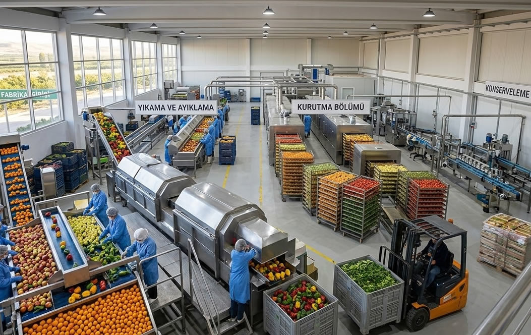 Meyve ve Sebze İşleme Fabrikaları için Forklift