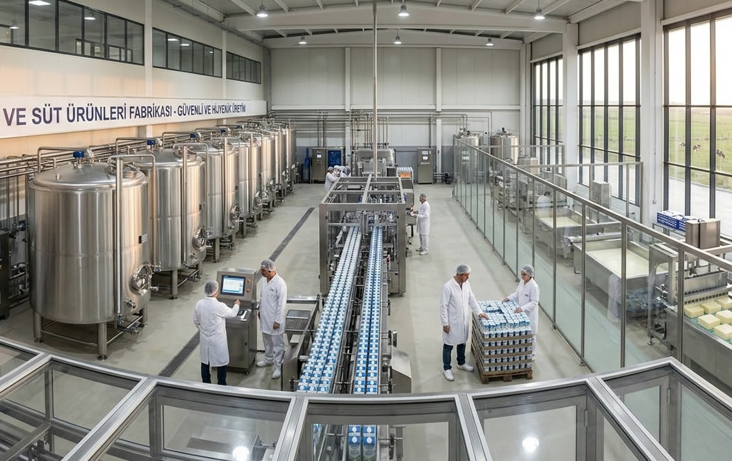 Süt ve Süt Ürünleri Fabrikaları için Forklift Hizmetleri