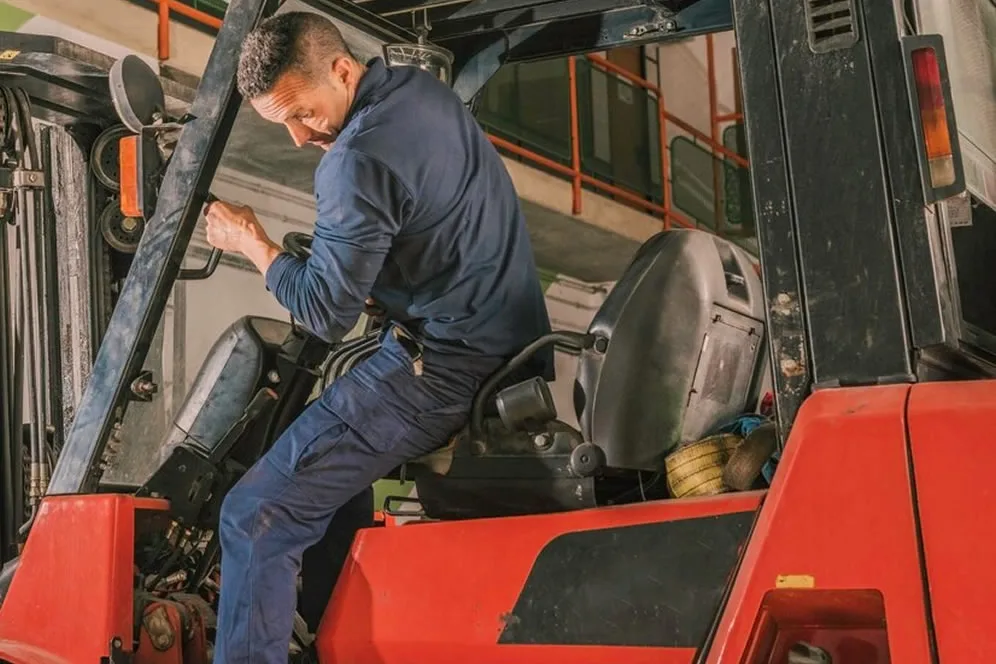 Hyster/Yale Forklift Ekranında "PASSCODE"
